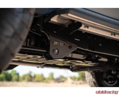 DV8 Off-Road Trailing Arm Skid Plates for 2025 Toyota 4Runner, 5mm Steel, Black Finish - SPTF3-02