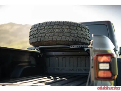 DV8 Offroad Adjustable In-Bed Tire Carrier - TCGL-03