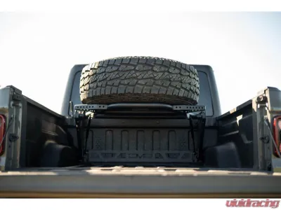 DV8 Offroad Adjustable In-Bed Tire Carrier - TCGL-03