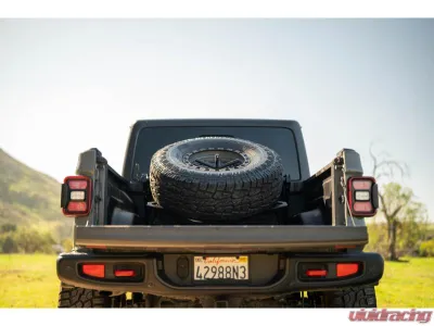 DV8 Offroad Adjustable In-Bed Tire Carrier - TCGL-03