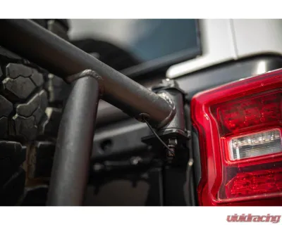 DV8 Off-Road Body Mounted Tire Carrier for Jeep Wrangler JL 2018-2025, Fits Tires Up to 40x13.50 - TCJL-14