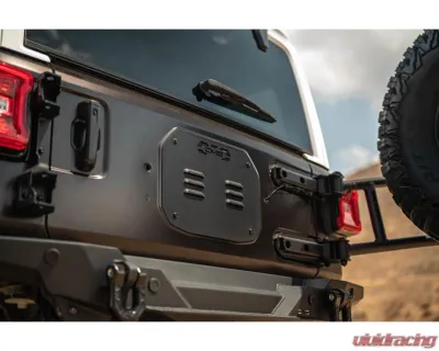 DV8 Off-Road Body Mounted Tire Carrier for Jeep Wrangler JL 2018-2025, Fits Tires Up to 40x13.50 - TCJL-14