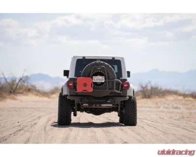 DV8 Off-Road Body Mounted Tire Carrier for Jeep Wrangler JL 2018-2025, Fits Tires Up to 40x13.50 - TCJL-14