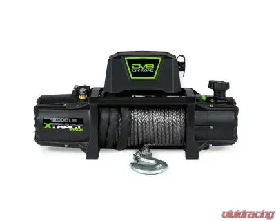 DV8 Off-Road Xtract 12,000 lb Winch with Synthetic Rope, Relocatable Solenoid Box, 80 ft Line - WB12K-SR