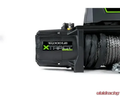 DV8 Off-Road Xtract 12,000 lb Winch with Synthetic Rope, Relocatable Solenoid Box, 80 ft Line - WB12K-SR