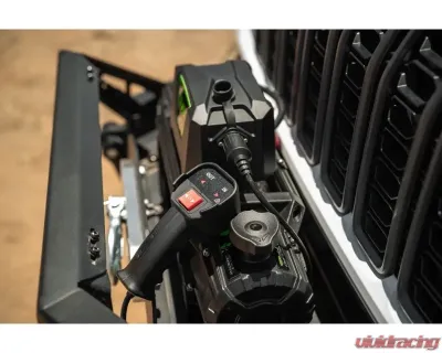 DV8 Off-Road Xtract 12,000 lb Winch with Synthetic Rope, Relocatable Solenoid Box, 80 ft Line - WB12K-SR