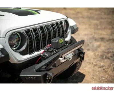 DV8 Off-Road Xtract 12,000 lb Winch with Synthetic Rope, Relocatable Solenoid Box, 80 ft Line - WB12K-SR