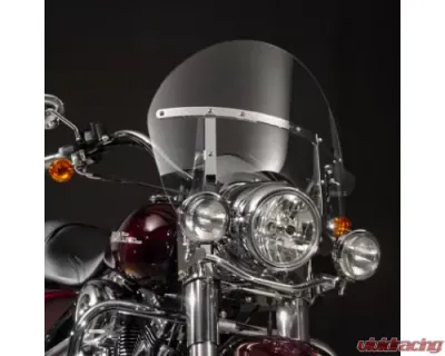 National Cycle Switchblade Clear Chopped Quick Release Windshield 15.25" Harley-Davidson 1994-2017 - N21439A