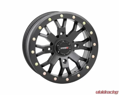 System 3 Off-Road SB-4 Beadlock Wheel 15x7 4x156 4+3 15mm Matte Black - 15S3-3157