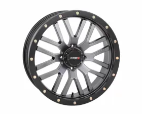 System 3 Off-Road ST-3 Simulated Beadlock Wheels 20x6.5 4x156 4+2.5 10mm Gunmetal Grey | Black