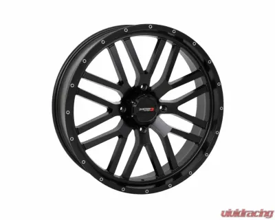 System 3 Off-Road ST-3 Simulated Beadlock Wheels 22x6.5 4x137 4+2.5 10mm Matte Black - 22S3-1137