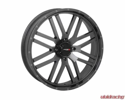 System 3 Off-Road ST-3 Simulated Beadlock Wheels 22x6.5 4x156 4+2.5 10mm Gunmetal Grey - 22S3-1556