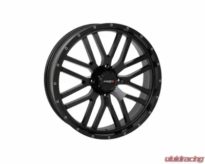 System 3 Off-Road ST-3 Simulated Beadlock Wheels 22x6.5 4x156 4+2.5 10mm Matte Black - S3-0693