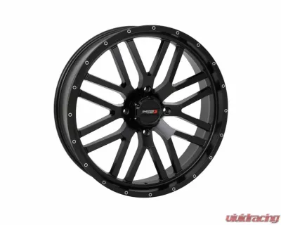 System 3 Off-Road ST-3 Simulated Beadlock Wheels 24x6.5 4x156 4+2.5 10mm Matte Black - 24S3-1156