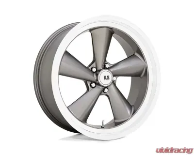 US Mag 1PC U137 TS Wheel 22x9 5x5.0 15mm Anthracite w/Diamond Cut Lip - U13722907355L