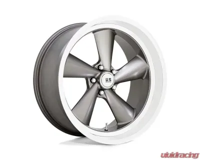 US Mag 1PC U137 TS Wheel 22x10.5 5x5.0 0mm Anthracite w/Diamond Cut Lip - U13722057357R