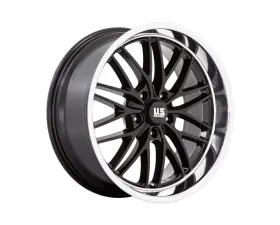 US Mag 1PC U138 Santa Cruz Wheel 20x10 5x127 | 5x5 6mm Gloss Black w/Diamond Cut Lip