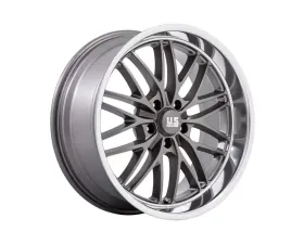 US Mag 1PC U139 Santa Cruz Wheel 20x10 5x127 | 5x5 6mm Anthracite w/Diamond Cut Lip