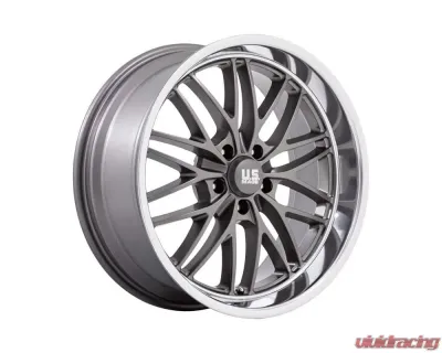 US Mag 1PC U139 Santa Cruz Wheel 20x8.5 5x127 | 5x5 6mm Anthracite w/Diamond Cut Lip - U13920857350