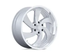 U.S. Mags U134 Desperado Wheel 22x10 6x139.7 25mm Silver Brushed Face Milled Diamond Cut Milled