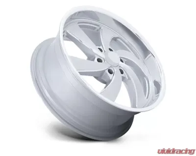 U.S. Mags U134 Desperado Wheel 22x10 6x139.7 25mm Silver Brushed Face Milled Diamond Cut Milled - U134220077+25L