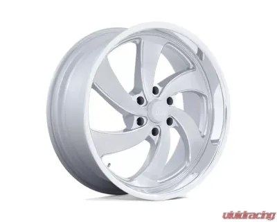 U.S. Mags U134 Desperado Wheel 22x9 6x139.7 25mm Silver Brushed Face Milled Diamond Cut Milled - U134229077+25L