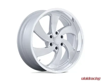 U.S. Mags U134 Desperado Wheel 22x9 6x139.7 25mm Silver Brushed Face Milled Diamond Cut Milled - U134229077+25R