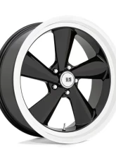 U.S. Mags U136 TS Wheel 22x10.5 5x120.65 0mm Gloss Black w/Diamond Cut Lip                                     - U13622056157L - Image 2