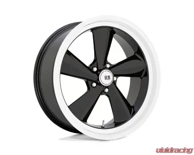 U.S. Mags U136 TS Wheel 22x10.5 5x120.65 0mm Gloss Black w/Diamond Cut Lip - U13622056157R