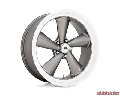 U.S. Mags U137 TS Wheel 22x9 5x120.65 15mm Anthracite w/Diamond Cut Lip - U13722906155R