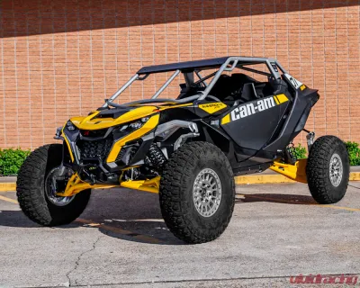 S3 Powersports Custom ABC Pillar Cage w/ Pillar Light Bar & Shock Mount Brackets Can-Am Maverick R 2024+ - S3277-PM