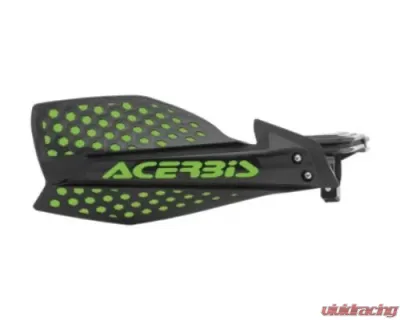 Acerbis X-Ultimate Handguards Black/Green with Adjustable Mounting for Universal Fit - 2645481043