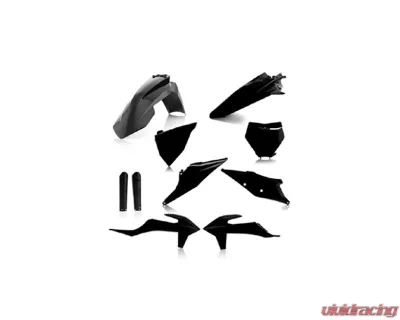 Acerbis Black Full Plastic Kit KTM 125-450SX | SX-F | XC | XC-F 2022-2024 - 29865-10001