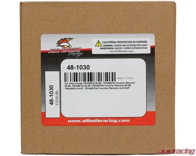 All Balls Racing OE Replacement Air Filter Honda TRX 350 | 400 2000-2007 - 48-1030