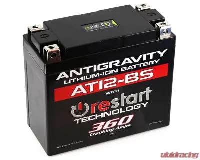 Antigravity 360 Cranking Amps AT12BS Lithium Battery w/Re-Start - AG-AT12BS-RS