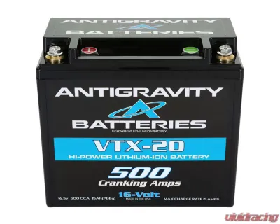 Antigravity 16V VTX-20 Left Side Negative Terminal Lithium Battery - AG-VTX-20-L