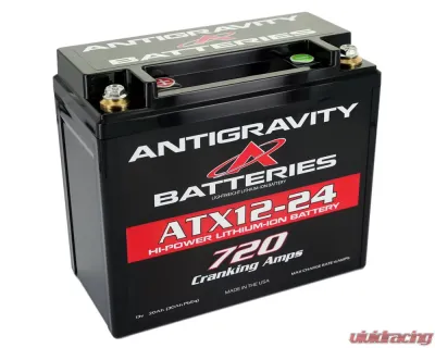 Antigravity YTX12-24 Left Side Negative Terminal Lithium Battery - AG-YTX12-24-L