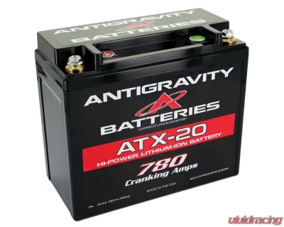 Antigravity XPS YTX20 Left Side Negative Terminal Lithium Battery - AG-YTX20-L