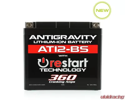 Antigravity 360 Cranking Amps AT12BS Lithium Battery w/Re-Start - AG-AT12BS-RS