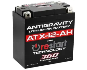 Antigravity YTX12B-BS Lithium Battery w/Re-Start