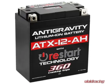 Antigravity YTX12B-BS Lithium Battery w/Re-Start - AG-ATX12-AH-RS