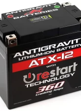 Antigravity 360 Cranking Amps ATX12 Lithium Battery w/Re-Start                                     - AG-ATX12-RS - Image 2
