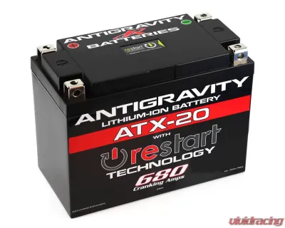 Antigravity 680 Cranking Amps ATX20 Lithium Battery - AG-ATX20-RS