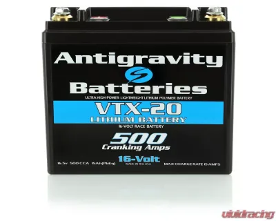 Antigravity 16V VTX-20 Left Side Negative Terminal Lithium Battery - AG-VTX-20-L