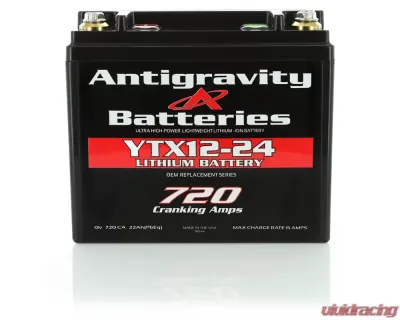 Antigravity YTX12-24 Left Side Negative Terminal Lithium Battery - AG-YTX12-24-L