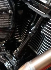 Arlen Ness 10-Gauge Pushrod Tube All Black Covers Harley Davidson Twin Cam 1999-2017                                     - 03-634 - Image 5