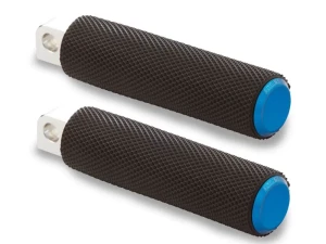 Arlen Ness Knurled Standard Male Mount Blue Footpegs Harley Davidson - 07-937 - Image 3