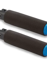 Arlen Ness Knurled Driver Blue Footpegs Harley Davidson Softail | Pan America | LiveWire | Sportster S 2018+                                     - 07-950 - Image 3