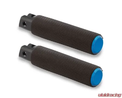 Arlen Ness Knurled Driver Blue Footpegs Harley Davidson Softail | Pan America | LiveWire | Sportster S 2018+ - 07-950