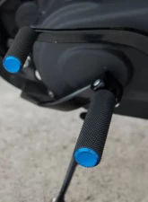 Arlen Ness Knurled Driver Blue Footpegs Harley Davidson Softail | Pan America | LiveWire | Sportster S 2018+                                     - 07-950 - Image 2